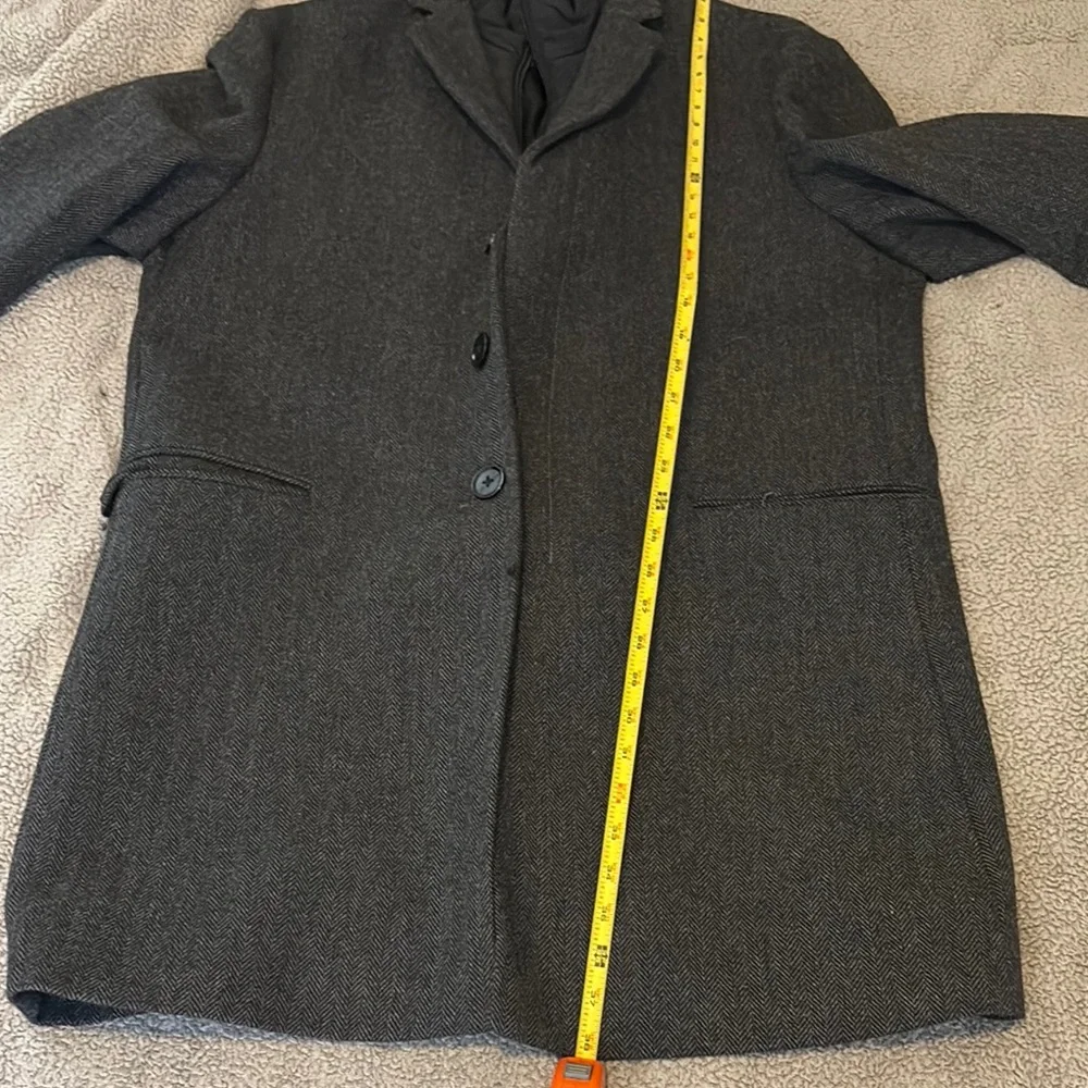 Express Men's Dark grey Coat size large - Picture 11 of 11